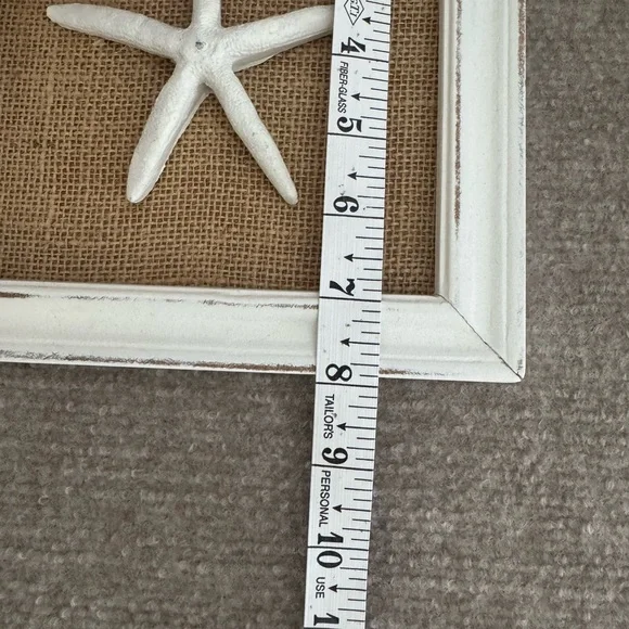 Coastal Starfish & Sand Dollar Wall Art Set Rustic Beach Decor Burlap Background - Picture 6 of 6